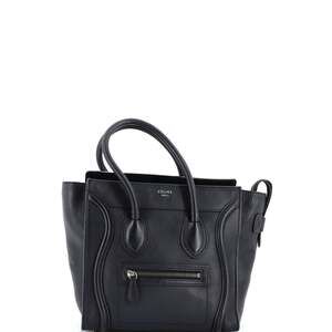 Celine Luggage Bag Grainy Leather Micro #241059C13B